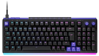 Logitech G G512 X 98 Dual Swap, Teclado de Gaming mecánico/analógico TMR | Intercambiable en caliente, sondeo 8K, actuación personalizada, ACTIVADOR, LIGHTSYNC, cable, PC, Mac, QWERTY PTG - Negro