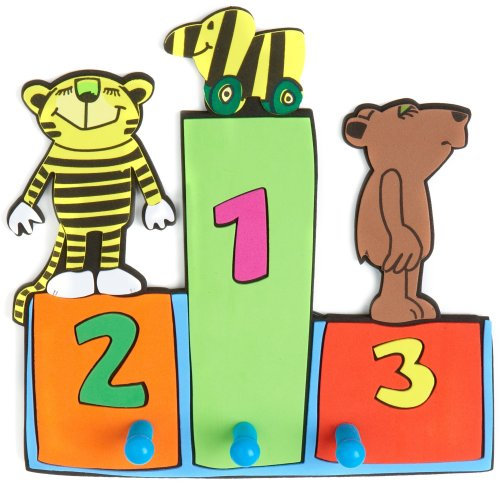 Buosha Dekorative Kleiderhakenleiste 3-er Janosch aus Kunststoff, 100% Kunststoff