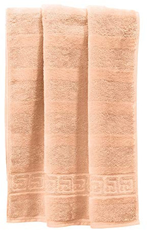 Cawö Handtuch 1001 Noblesse Walk-Frottier lachs Größe 50x100 cm