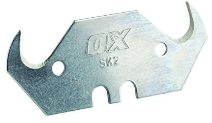 OX Pro 100 Pack Heavy Duty Hooked Knife Blades & Dispenser