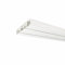 JalousieCrew Gardinenschiene PVC Vorhangschiene Farbe weiß - 2 - läufig - Länge 120-250 cm (120 cm)