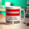 Warning! May Start Talking About Horse Riding Mug - 11oz Ceramic Cup