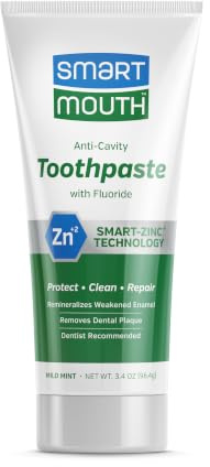 SmartMouth Premium Toothpaste, Travel Friendly 3.4 Ounce Size