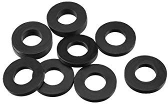 sourcing map 10pcs 8x16x2mm O-Ring Schlauchdichtung Flachgummi Scheibe Lot Wasserhahn Tülle DE de