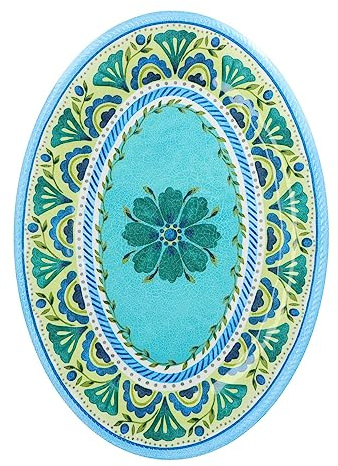 TOUCH MEL Vassoio ovale piccolo in melamina LONDON 36 x 22 cm