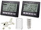 Technoline Profi Funk Wetterstation WS 2816 Plus mit 2 Displays, Windmesser, Regenmesser, Thermo-Hygrosender, PC Auswertung (schwarz mit Batterien)