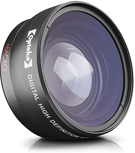 Opteka 58mm 0.43X HD Professional Super Wide Angle Lens with Macro for Canon EOS DSLR Cameras