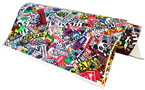 BORNSK® Pellicola lucida Sticker bomb TERMOFORMABILE car wrapping (50cm x 150cm)