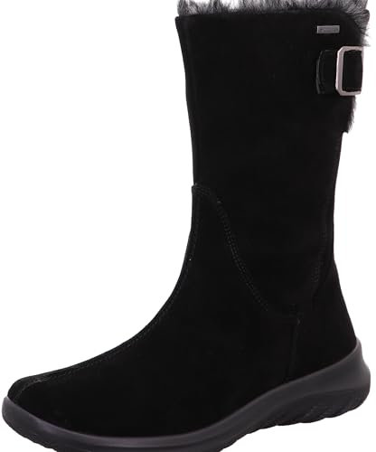 Legero Stivali Morbidi con Imbottitura in Gore-Tex, Neve Donna, Black 0000, 41.5 EU
