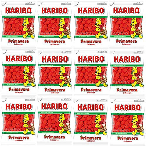 12 Tüten Haribo Erdbeeren a 200g (12x200g) Primavera