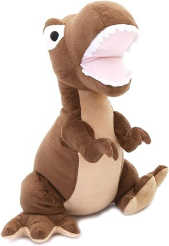 Carousel Home and Gifts Cute Dinosaur Doorstop | Novelty Decorative Fabric Animal Door Stop | T-Rex Door Stopper - Brown
