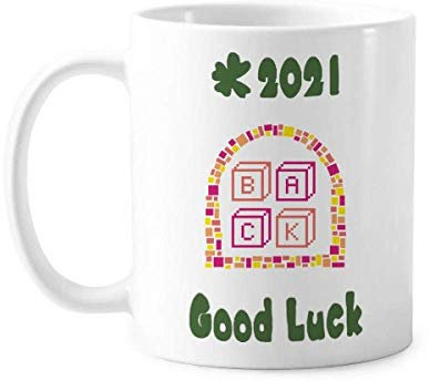 Back House Hold Boxes Art Deco Regalo Moda Buena Suerte 2021 Taza cerámica café porcelana taza vajilla