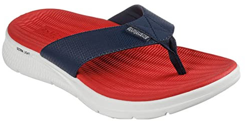 Skechers Men's Go Consistent Sandal Synthwave Flip-Flop, Nvrd, 41 EU