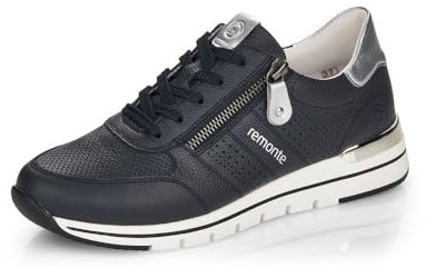 Remonte Damen R6705 Sneaker, Pazifik/Silver / 14, 40 EU