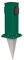 ledscom.de Garten-Steckdosen-Säule Polly mit Erdspieß für außen, IP44, 2-Fach, grün, eckig, 27cm