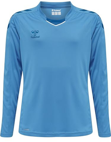 hummel Unisex Kinder Hmlcore Xk Poly Jersey L/S Kids T-Shirt, Blue Danube, 152 EU