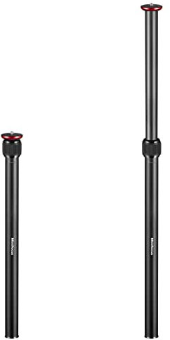 Stativverlängerung, 2 Abschnitts-Mittelsäulen, 23,4 Aluminiumlegierung Stativverlängerungsrohr Teleskopstange mit 1/4 3/8 Schraube, kompatibel mit Stativ/Gimbal/Kamera, maximale Belastung 33lb