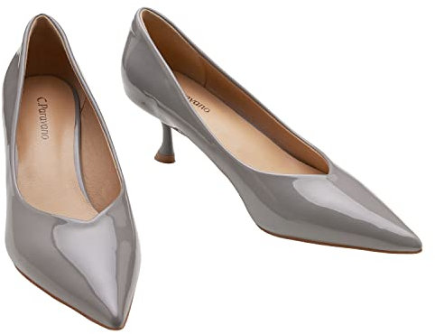 C.Paravano Pumps Damen I Rote Pumps I Damen Pumps Leder I Heels Pumps I Damen Schuhe Elegant Pumps I Pointed Toe Party Schuhe I Pumps Schlangenmuster Damen -White -40