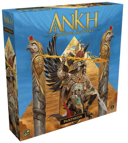 CMON | Ankh – Pantheon | Erweiterung | Kennerspiel | Strategiespiel | 2-5 Spieler | Ab 14+ Jahren | 90 Minuten | Deutsch