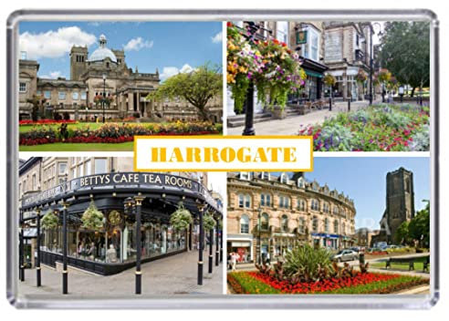 Harrogate, Yorkshire Souvenir Acrylic Fridge Magnet (Standard: 70x45mm)