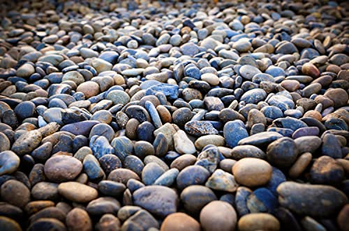 wandmotiv24 Fototapete Stein-optik Kies, XS 150 x 105cm - 3 Teile, Wanddeko, Wandbild, Wandtapete, Rund, Steine M0711