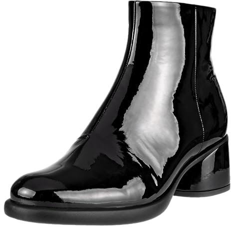 ECCO Damen Skulpted Luxury 35mm Ankle Boot, Schwarz Lack, 35/35.5 EU