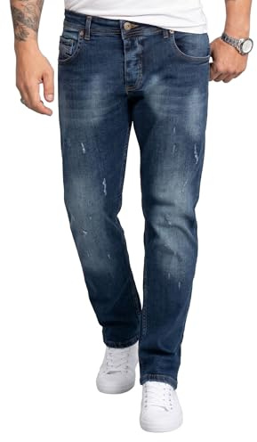 Rock Creek Jeans Herren Hose Regular Fit Gerades Bein Denim M31 | Klassische Herrenjeans mit geradem Schnitt, lange Jeanshose und Herrenhose für Alltag, Freizeit, Büro und Casual-Looks