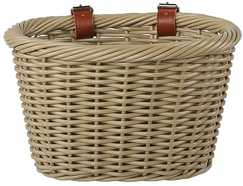 AVASTA Woven Mini Kinderfahrradkorb für 12 14 16 Zoll Mädchen Jungen Fahrrad, Kinderfahrradzubehör, Größe S, Honiggelb