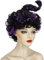 Mary Sanderson Perücke Hocus Pocus 2 Sanderson Schwester Lila Gemischt Schwarz Lange Flecht Hexen Shaped Halloween Kostüm Party Perücken für Frauen