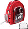 Qcwwy Comodo Zaino Porta Gatti con Design Trasparente, Ventilazione Traspirante, Ampio Spazio Durevole, Cuscino Posteriore Elastico, Ideale per Viaggiare con Il Tuo Animale Domestico