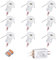 HHTUN Mini Downlight DC12V 1W 3000K 9 Pack White Shell,Used for Indoor Wardrobe Lighting, Cabinet Lighting, Artwork Mini Light, Embedded Downlight, DIY Mini Light(3000K,White,9Pack)…