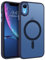 BENTOBEN for iPhone XR Phone Case Magnetic [Compatible with Magsafe], Translucent Matte Back Anti-Fingerprint Slim Fit Shockproof Full Protective Women Men Cover for iPhone XR, Blue