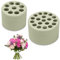 UESDU 2 Stück Hanataba Blumenhalter, Spiral Ikebana Stielhalter Blumenstielhalter Vase Bouquet Twisters DIY Blumenstrauß Blumengesteck Accessoire Grün(groß + klein)