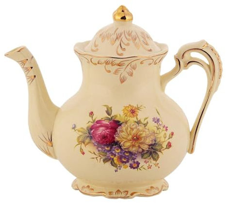 Caffettiera Europea Teiera In Ceramica 800ml Bollitore Domestico Fischietto per Casa Capodanno Regalo di Nozze