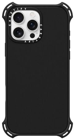 CASETiFY Bounce iPhone 16 Pro Max Case [Shockproof / 21.3ft. 6X Military Grade Drop Protection/Compatible with Magsafe] - Matte Black