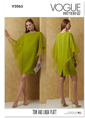 Vogue Sewing Pattern V2065B5 Misses' Dress by Tom and Linda Platt B5(8-10-12-14-16)