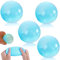 Magic Ceiling Globs, 4 Stück Glorbs Sticky Balls, 2025 Neu Squishy Stressball, Stressball Klebriger Zielball, Glorbs Klebebälle Glow, Beleuchten Durchsichtig Quetschball, für Kinder Erwachsene