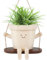 Jokapy Pot de fleurs suspendu avec visage, balançoire, trou de drainage, drôle, décoration à suspendre, pour plantes succulentes, 1 pièce