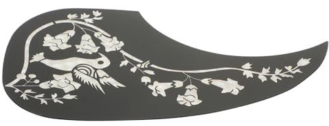 PartyKindom Folk Gitarre Pickguard aus Holz Dekorative Schutzplatte mit Muster Akustikgitarren Schutz für Installieren Langlebig und