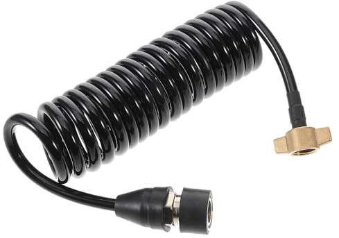 Healeved Vanne de Prise D’air PU Noir Camion, M16x1 Cuivre pour 5 | Étanchéité Fiable Installation Facile Connexion Rapide Ajustement pour Valve D’admission et Cylindre