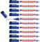 edding 8400 CD/DVD/BD marker - blau - 10 Stifte - feine Rundspitze 0,5-1 mm - zur dauerhaften Beschriftung von CDs, DVDs und Blu-Ray Discs