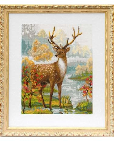 Riolis Kreuzstich-Set Hirsch, Zählmuster