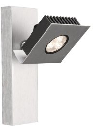 Massive Spot 564304890 – Lampe (gebürstet, inklusiv 1 (S), 7,5 W, 2700 K, IP20, aluminium, schwarz)