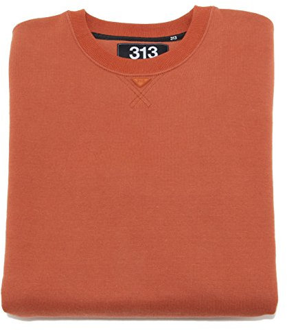 313 TRE UNO TRE Herren Kapuzenpullover Orange orange Large