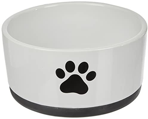 Nobby Keramik Napf Paw, schwarz/weiß Ø 17x 8 cm, 1 Stück