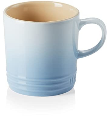 Le Creuset Mug en Céramique, 350 ml, Hauteur 12 cm, Bleu Méditerranée, 70302354200002