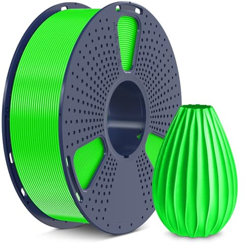 SUNLU PETG Filament 1,75 mm mit SUNLU Upgrade 1 kg Rolle, Maßgenauigkeit +/- 0,02 mm, für die meisten FDM 3D Drucker, Grün