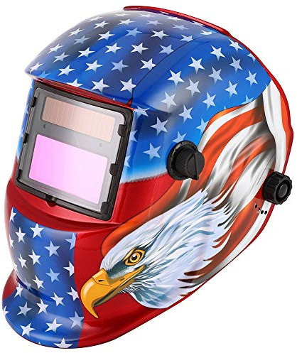 Estink Automatik Schweißhelm Automatischer Verdunkelung, Solar Schweißmaske, Schweißhelm für Wig MIG ARC Schleifen Schweißen