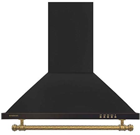 IN Campana EXTRACCION PIRAMIDAL CMPP-RU61 INFINITON (Rustica, Ancho 60cm, 400m³/HC de extraccion, Luces LED, 2 Motores, 3 Niveles de Potencia)