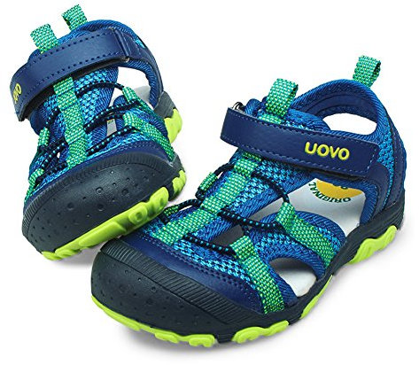 UOVO Jungen Trekking Wandern Sandalen - Outdoor Geschlossene Zehe Sportliche Sommerschuhe Blau 29